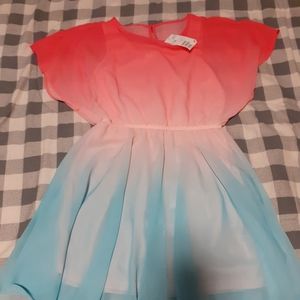 NWT Girls H&M Ombre Dress 10-12